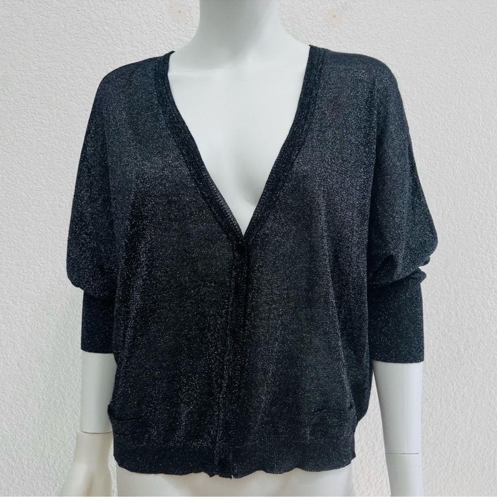 𝙁𝙧𝙚𝙚 𝙋𝙚𝙤𝙥𝙡𝙚 Black Cardigan Medium